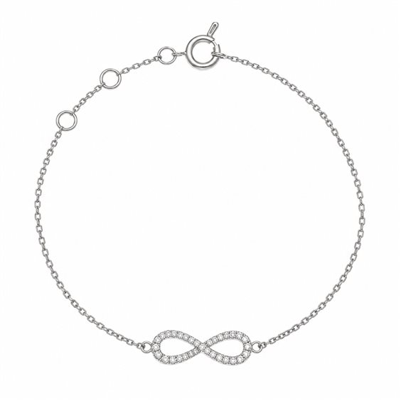 Bracelet Crivelli Femme in Or blanc Diamante 0.14 Ct 370-XB2737 - 370-XB2737